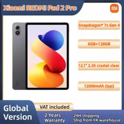 Global Version Xiaomi Redmi Pad 2 Pro Xiaomi HyperOS 2 12.1" 2.5K crystal-clear Snapdragon® 7s Gen 4 Type-C With Redmi Smart Pen
