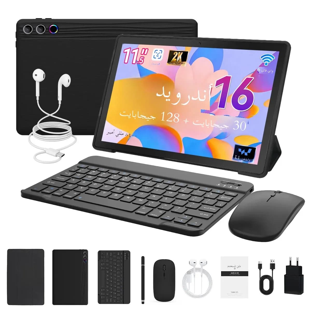 URAO G9L 11.5 inch Tablet Android 15 30GB+128GB+1TB Expand 8400mAh 2K 1200x2000 HD IPS Screen WiFi 6 Dual Camera Widevine L1 GMS