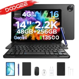 DOOGEE Tab E3 Max 2 in 1 Tablet PC Android 16 Gemini AI 48GB(8+40) 256GB 14" 2.2K Screen 13500mAh Battery Helio G100 AI Tablet