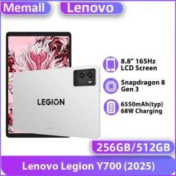 Lenovo Legion Y700 2025 8.8" 2560x1600 165Hz Screen 6550mAh Battery Snapdragon 8 Gen 3 256GB 512GB Original Gaming Tablet