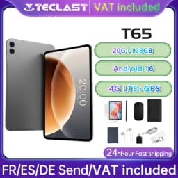 T65 Tablet Android 16 13.4"1920X1200 120Hz Display T7280 8-Core 26GB RAM (6GB+20GB) 128GB ROM 4G GPS 8000mAh Type-C 5MP Teclast TLA001
