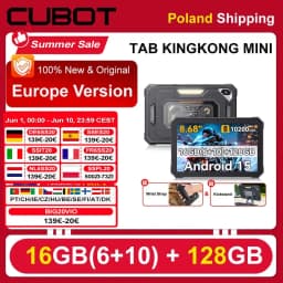 [Shipping From Poland] Cubot Tab KingKong Mini 16GB(6+10) 128GB 10200mAh Android 15 Rugged Tablet 8.68'' 90Hz Camping Light 48MP