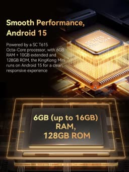 [Shipping From Poland] Cubot Tab KingKong Mini 16GB(6+10) 128GB 10200mAh Android 15 Rugged Tablet 8.68'' 90Hz Camping Light 48MP