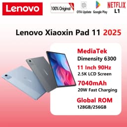 Global ROM Lenovo Xiaoxin Pad 11 2025 Tablet MediaTek Dimensity 6300 11" 2.5K Screen 128GB 256GB ROM 7040mAh WIFI Android Tab
