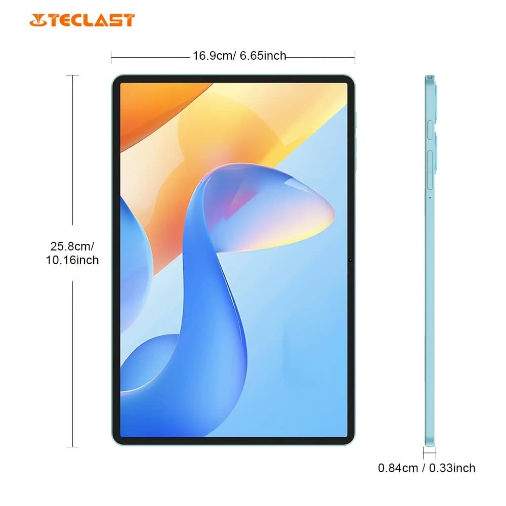 Teclast P50 11' Tablet Android 16 Max 12GB (4GB+8GB Expansion) RAM 128GB ROM T7250 Octa-Core Processor Dual Band WiFi/BT5.0
