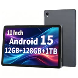 2026 New 11 Inch Android 15 Tablet PC, Unisoc T606 Octa‑Core,12GB(6+6 Virtual RAM)+128GB ROM (1TB Expandable),8000mAh Battery,2MP Front+13MP Rear Camera,Dual WiFi,Bluetooth 5.0,Dual‑Speaker Tablet for Gaming Reading,Support Fast Charging