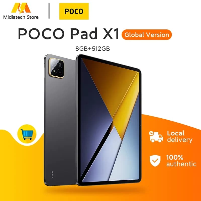 Global Version POCO Pad X1 Snapdragon 7+ Gen 3 Process 3.2K 144Hz Crystal-clear Display 8850mAh Battery 45W Charge POCO Tablet