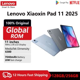 Global ROM Lenovo Xiaoxin Pad 11 2025 Tablet 128GB 256GB ROM MediaTek Dimensity 6300 11" 2.5K Screen 7040mAh WIFI Android Tab