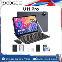 Global Version Doogee U11 Pro Android 16 Tablet 30Gb(6+24) 256Gb 11" Hd 90Hz Display 8580Mah Battery Unisoc T7200 Widevine L1