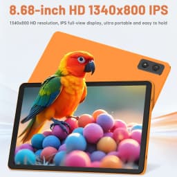Paitanry Y86 8.7 Inch 4G LTE Phone Call SIM Tablet,Android 16,16GB（4GB+12GB) Virtual RAM,64GB Storage,1TB Expand,Unisco T616,Octa Core,1340x800 HD IPS Screen,90Hz,5000mAh Battery,Dual Camera,2.4G/5G Wifi,Gemini AI,Google Play,GMS Certificated,FACE ID