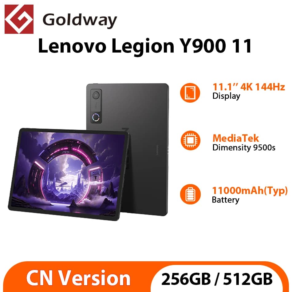 Lenovo Legion Y900 11.1'' 4K MediaTek Dimensity 9500s Portable Gaming Tablet 256GB 512GB ROM Wifi 11000mAh Battery Android Tab