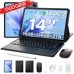 DOOGEE U14 2 in 1 Tablet PC 14 Inch 2.2K Incell Screen Gemini Ai 14000mAh Battery 56GB RAM(8+48) 256GB ROM 16MP Main Camera Widevine L1 Supports Tablet PC
