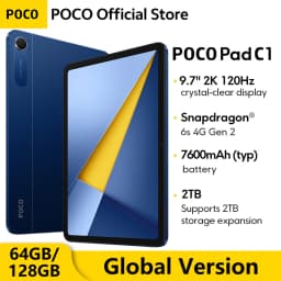 POCO Pad C1 Global version Tablet 9.7" 2K 120Hz display 8MP 7600mAh Wi-Fi Snapdragon® 6s 4G Gen 2 Mobile Platform
