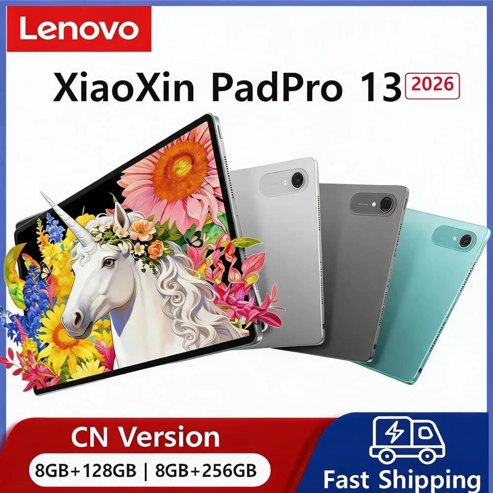 Lenovo XiaoXin PadPro13 2026 Tablet Snapdragon 8s Gen4 ,144HzRefresh Rate, 10200mAhBattery for Work & Entertainmen