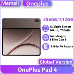 Global Version OnePlus Pad 4 Tablet 13.2" 144Hz Screen Snapdragon 8 Elite Gen 5 13380mAh Wi-Fi 7 256GB 512GB ROM