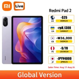 Xiaomi Redmi Pad 2 Global Version Mi Tablet Helio G100-Ultra 11" 2.5K 90Hz Display 9000mAh 18W Fast Charging Xiaomi HyperOS 2