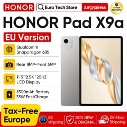 HONOR Pad X9a Tablet Qualcomm Snapdragon 685 WIFI 11.5" 120Hz 2.5K HONOR Fullview Display 8300mAh Battery Global Version