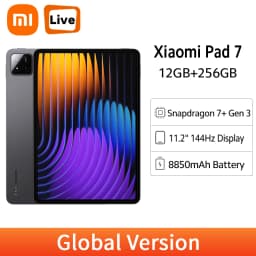 Xiaomi Pad 7 Global Version Mi Tablet Snapdragon 7+ Gen 3 3.2K 144Hz 3200×2136 Dispaly 8850mAh Battery 45W Turbo Charging
