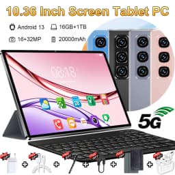 2025 5G New Global Tablet 10.36inch Android13 16GB 1TB 20000mAh 14-core 16MP 32MP Dual SIM GPS WPS With Keyboard