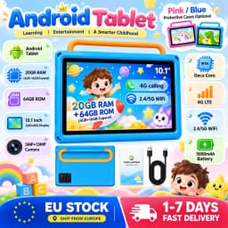 KOOMDIGI 10.1 Inch Android 13 Tablet PC MTK6755 Octa Core 20GB RAM (4GB+16GB) 64GB ROM 4G LTE Dual WiFi 2.4G/5G 1280×800 IPS 5000mAh 2MP+5MP Dual Camera
