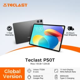 Teclast P50T Android 16 Tablet 90Hz 11" Incell TDDI T7250 Octa Core Max.16GB RAM 128GB ROM 8000mAh 13MP+5MP GPS Tablets PC