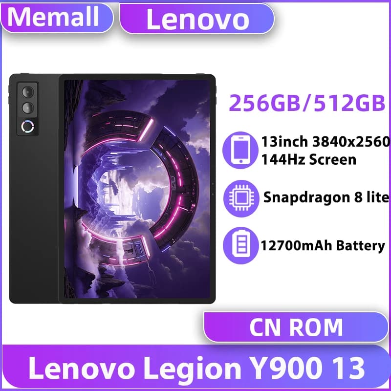 Lenovo Legion Y900 13 Snapdragon 8 Elite Wifi Tablet 13" 4K Screen 12700mAh Battery Dolby Vision Atmos Android 16 Tab TB522FU