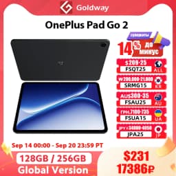 OnePlus Pad Go 2 Global Version Tablet 12.1" 120Hz 2.8K Display Dimensity 7300-Ultra 10050mAh Battery 128GB 256GB Android Tablet