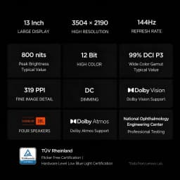 Hot Sale Lenovo Xiaoxin Pad Pro GT 13 AI Tablet Snapdragon 8 Elite 13.3" 3.5K 144Hz 12000mAh 68W Dolby Vision Android Tablet