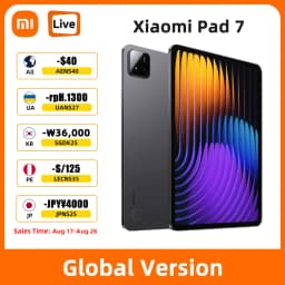 Global Version Xiaomi Pad 7 Snapdragon 7+ Gen 3 Xiaomi HyperOS 2 11.2" 3.2K 144Hz Dispaly 8850mAh Battery 45W Turbo Charging