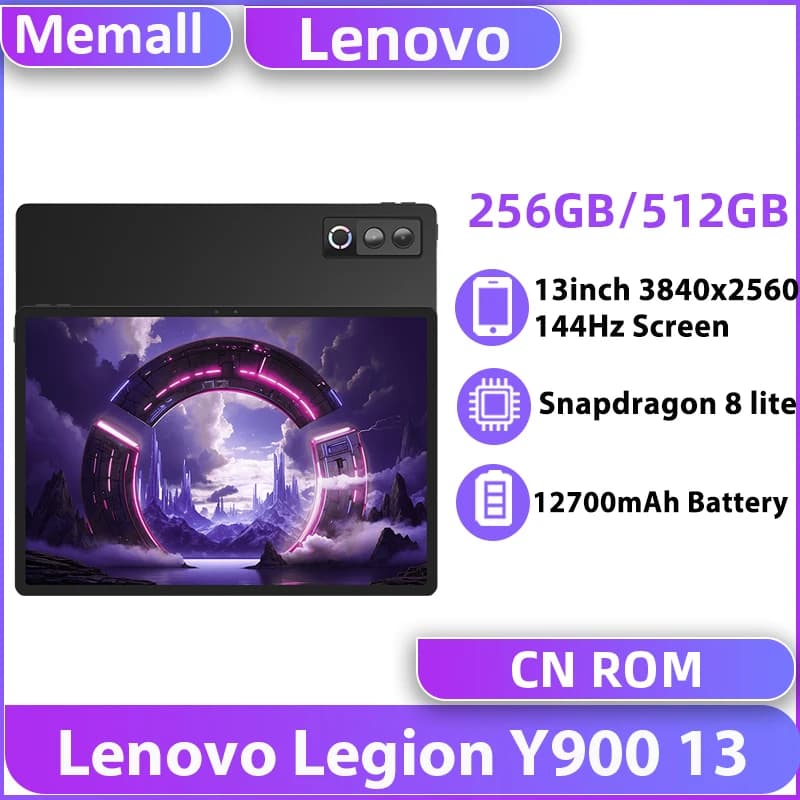 Lenovo Legion Y900 13 Snapdragon 8 Elite 13" 4K Display Wifi Tablet 12700mAh 68W Charging Dolby Vision Atmos Android Pad
