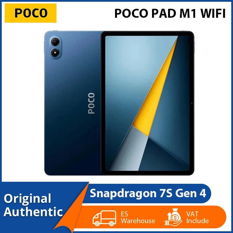 Original POCO Pad M1 PC Tablet Snapdragon 7S Gen 4 Processor 12.1" 2.5K 120Hz Display 12000mAh Battery Xiaomi HyperOS 2 System