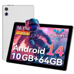 Tablet 10.1 Inch Android 14 Tablet PC, 10GB(3+7) RAM 64GB ROM Octa‑Core Processor, 1280*800 LCD Display, 5000mAh Battery, Only Tablet, For Daily Entertainment Reading Browsing