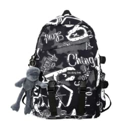 middle high school backpack for teenage boys cool school bag college student backpack large capacity schoolbag for boy cute doll