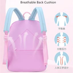 Kawaii Pink Purple Elementary School Backpack for Girls Cute Rainbow Student Bookbag Primary School Girl SchoolBag Children Gift