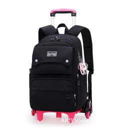 NEW Student School Bag Rolling Backpack Kids Trolley Bag Girl School Backpack Wheeled Bag Multifunctional Use Trolley Backpack