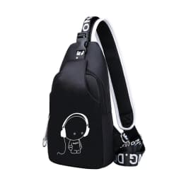 Luminous School Bags Waterproof Large Backpack for Teenagers Bagpack Glowing School Backpack for Boy Student Chest Bag Set