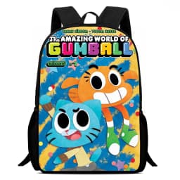 Nylon Backpack The Amazing World of Gumball Print School Bag for Boys Girls Children Backpack with Cartoon  Softback and Durable