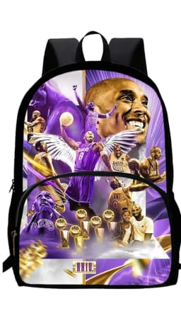 Basketball K-Kobe B-Bryant Child School Backpack 1/3PCS with Lunch Bags ,Pencil Bags School Bags for Boys Girls Best Gift