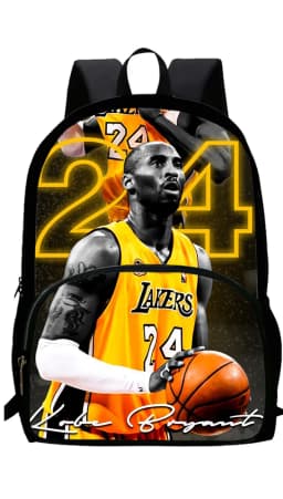 Basketball K-Kobe B-Bryant Child School Backpack 1/3PCS with Lunch Bags ,Pencil Bags School Bags for Boys Girls Best Gift