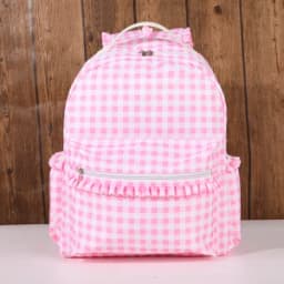 School Backpacks for Girls Large Capacity Ruffled Plaid Schoolbags Gifts For Teenagers College High School Students Traveling