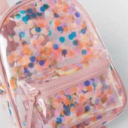 2026 New Confetti Transparent Backpack Ladies School Bag Color Confetti Ornament Backpack