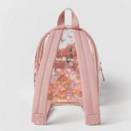 2026 New Confetti Transparent Backpack Ladies School Bag Color Confetti Ornament Backpack