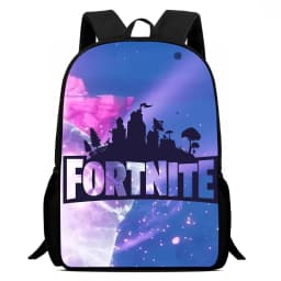 Fortnite 15 Inch Cartoon School Backpack for Kids Boys Girls, Cool Game Printed Lightweight Backpack Large Suitable for Ages 5-8