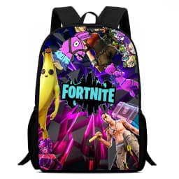 Fortnite 15 Inch Cartoon School Backpack for Kids Boys Girls, Cool Game Printed Lightweight Backpack Large Suitable for Ages 5-8