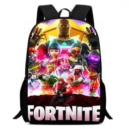 Fortnite 15 Inch Cartoon School Backpack for Kids Boys Girls, Cool Game Printed Lightweight Backpack Large Suitable for Ages 5-8