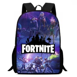 Fortnite 15 Inch Cartoon School Backpack for Kids Boys Girls, Cool Game Printed Lightweight Backpack Large Suitable for Ages 5-8