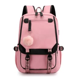 Korean Style High School Backpack for Teenage Girl Fashion Black White Student Girls Backpack Schoolbag Cute Book Bag