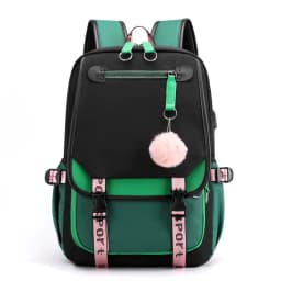 Korean Style High School Backpack for Teenage Girl Fashion Black White Student Girls Backpack Schoolbag Cute Book Bag