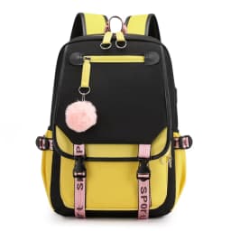 Korean Style High School Backpack for Teenage Girl Fashion Black White Student Girls Backpack Schoolbag Cute Book Bag