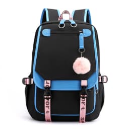 Korean Style High School Backpack for Teenage Girl Fashion Black White Student Girls Backpack Schoolbag Cute Book Bag
